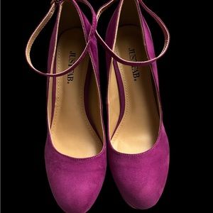 Magenta party Justfab heels